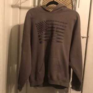 Gray hooded sweat shirt - X Large - GRUNT STYLE